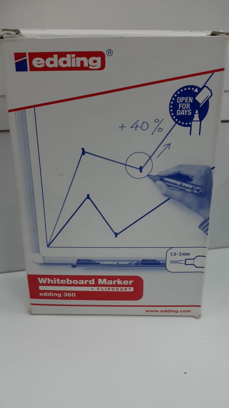 Marcador Edding 360 pizarra