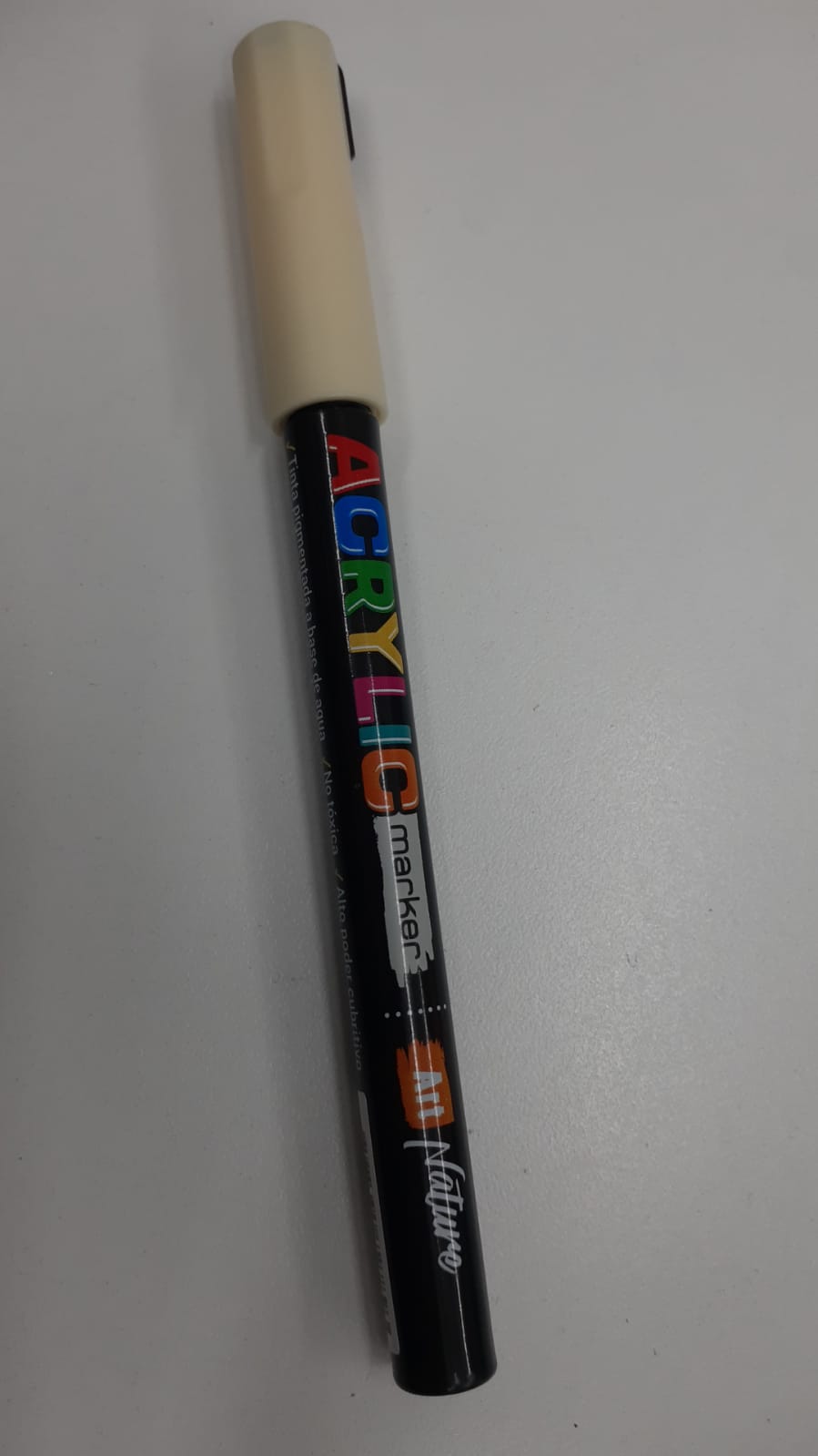 Marcador acrylic color marfil