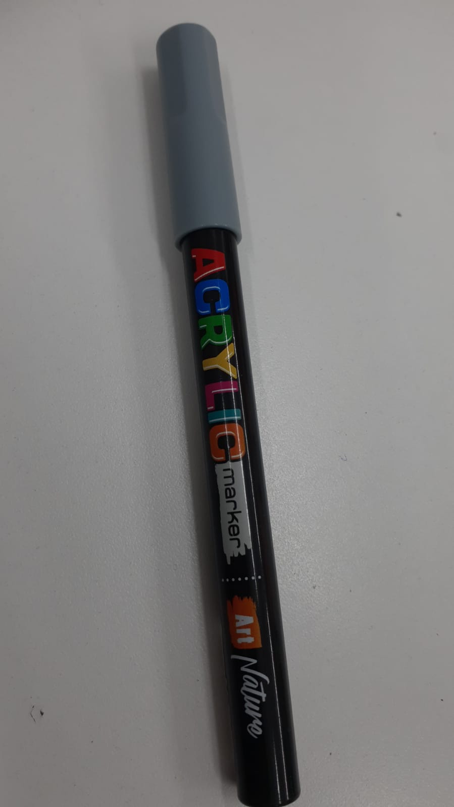 Marcador acrílico acrilic color gris