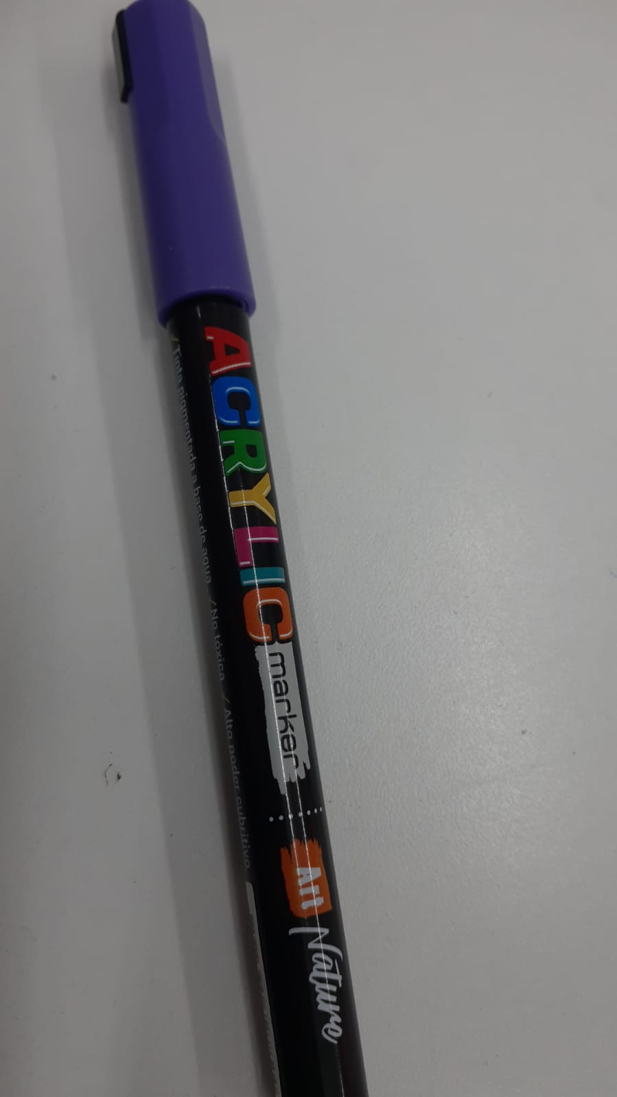 Marcador acrílico acrilic morado
