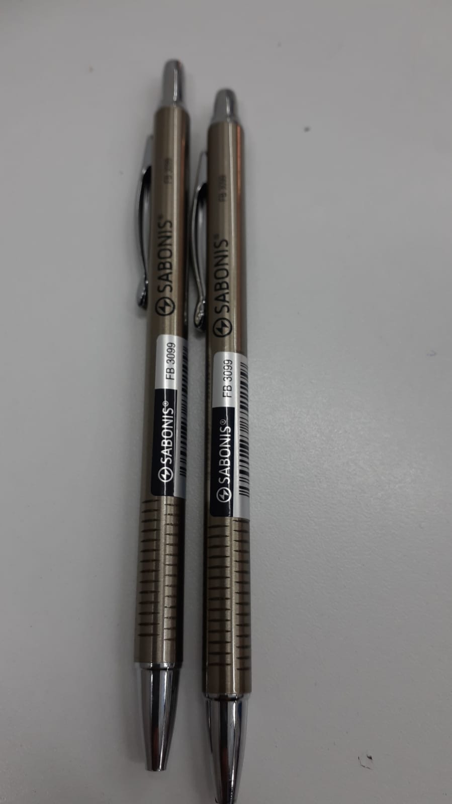 Bolígrafo metalizado retráctil Sabonis 3099 Office Line