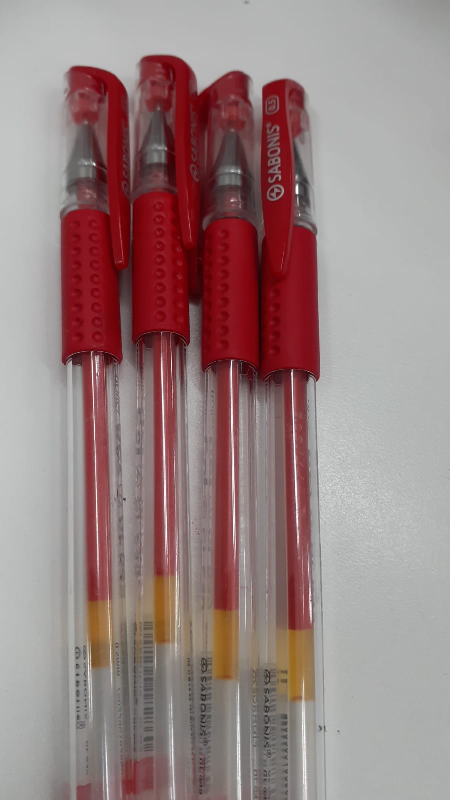 Bolígrafo roller gel Sabonis rojo