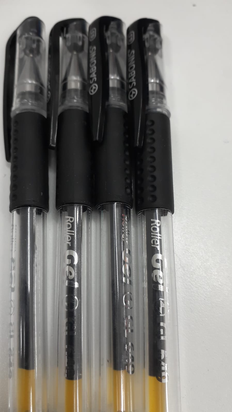 Bolígrafo roller gel Sabonis negro