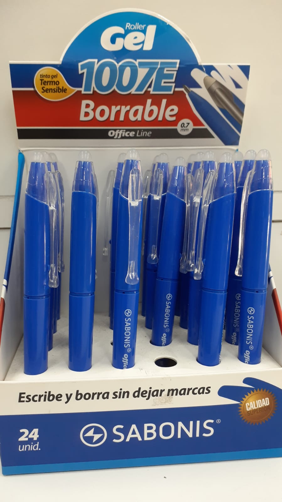 Bolígrafo borrable Sabonis gel 1007