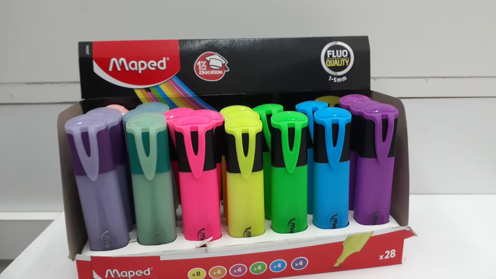 Marcador amarillo flúo Maped