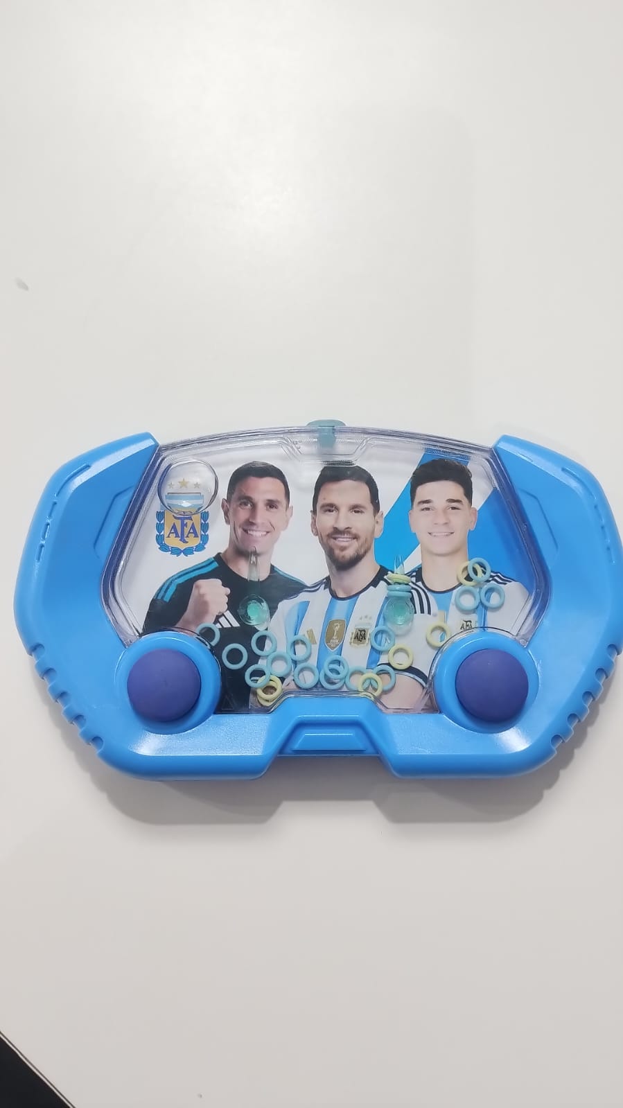 Juego de agua con temática de la selección argentina