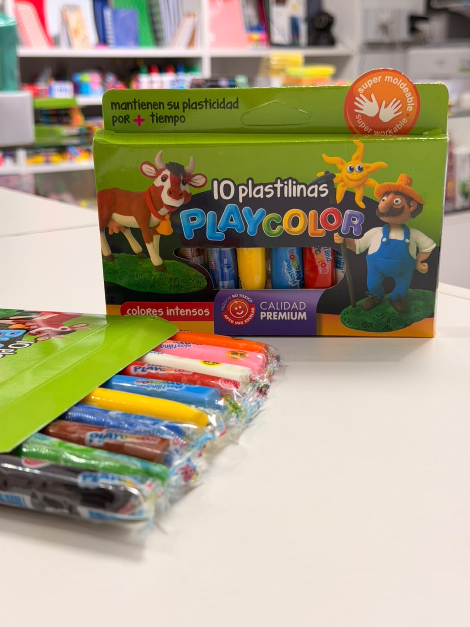 Plastilinas Playcolor x 10 calidad premium