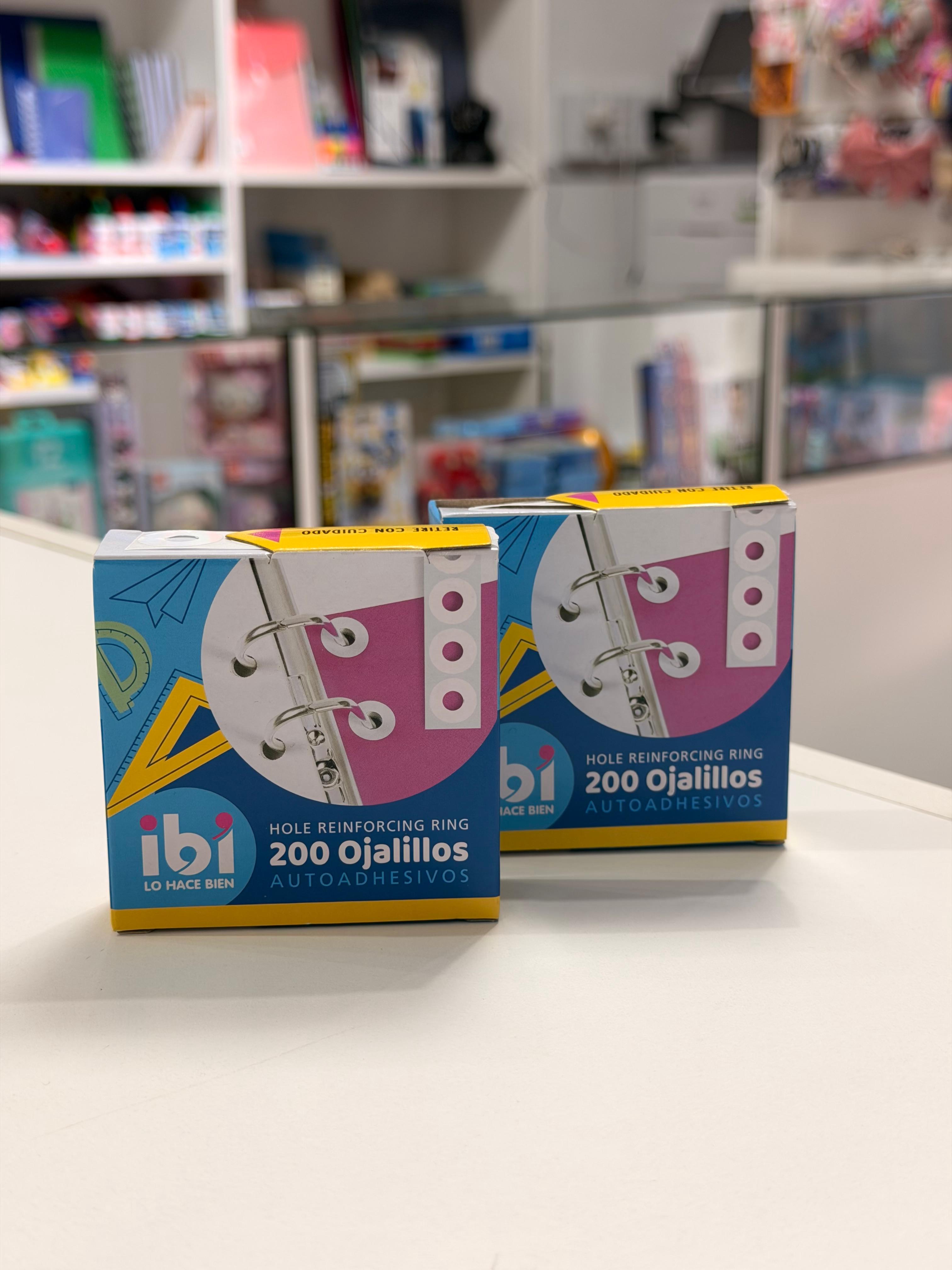 Caja ojalillos IBI plásticos x 200