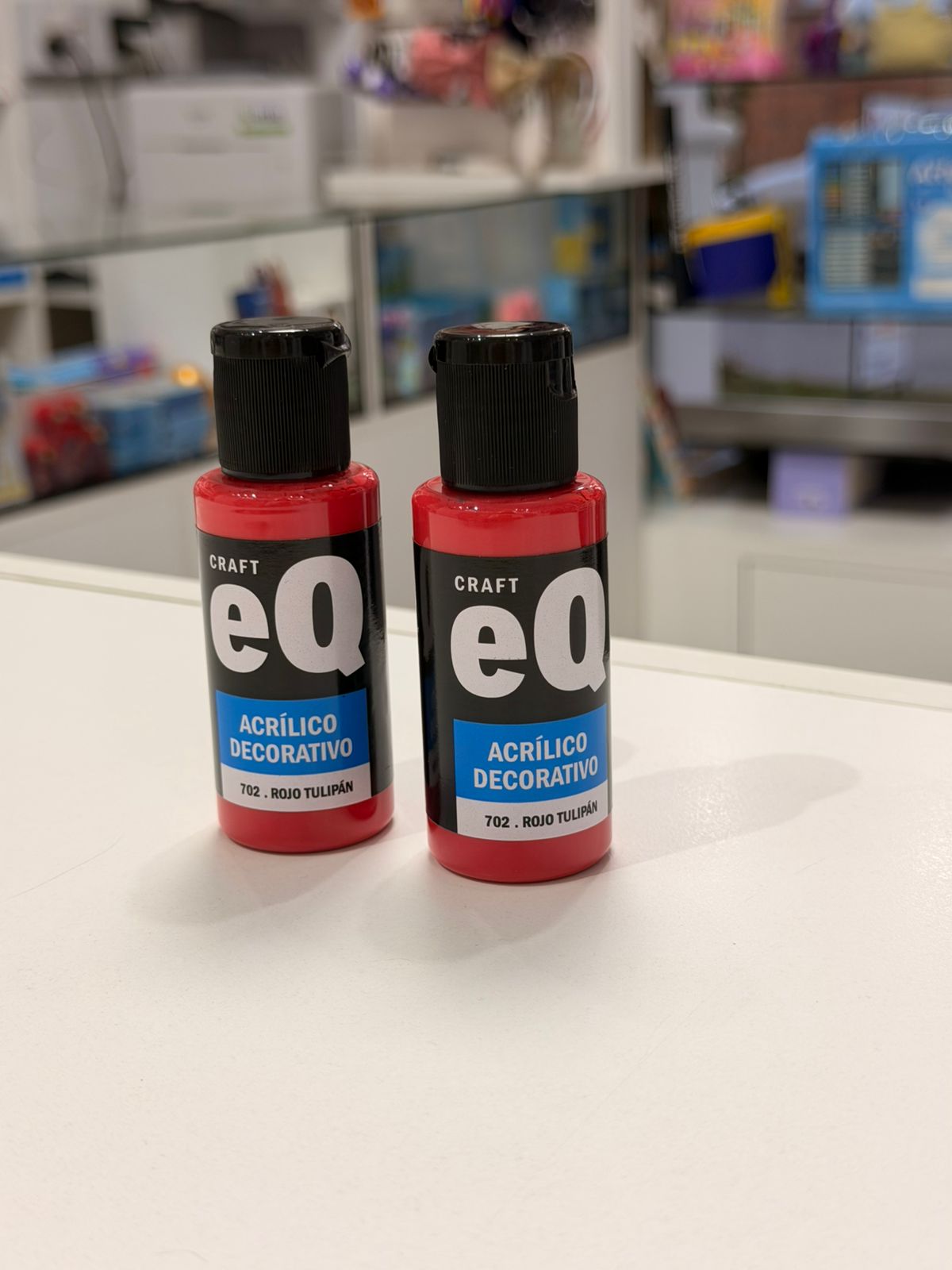 Acrílico craft EQ rojo tulipán