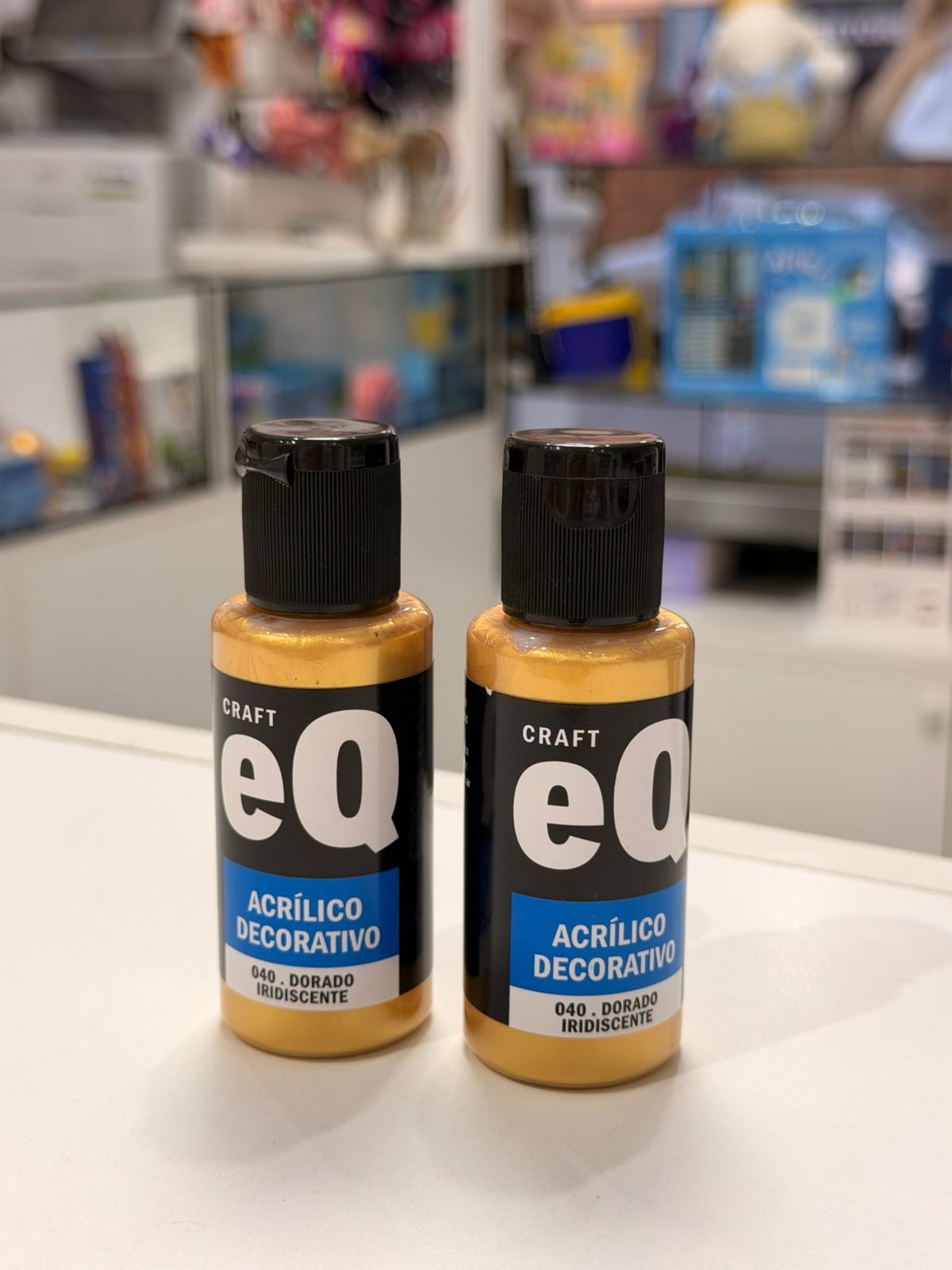 Acrílico EQ dorado