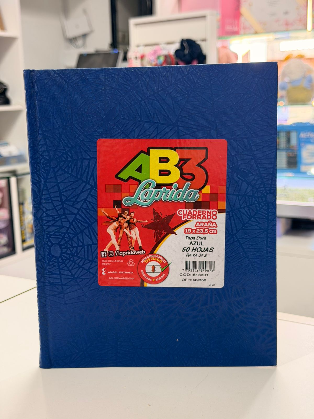 Cuaderno AB3 Laprida araña 50 hojas