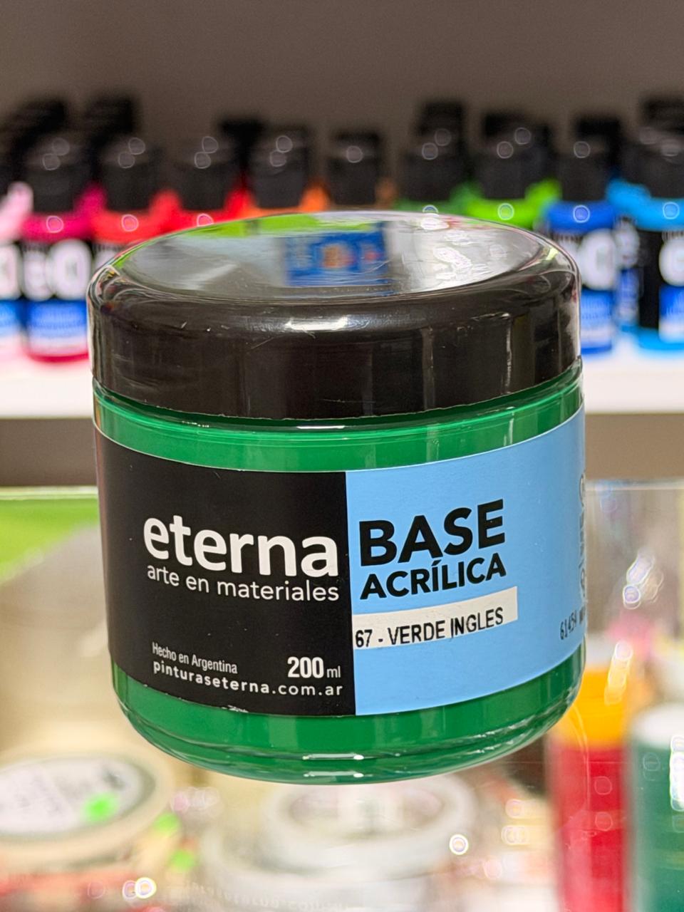 Acrílico base Eterna verde inglés 200 ml